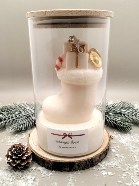 But Świętego Mikołaja w szkle