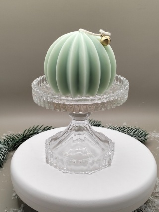 Świeca wolnostojąca sojowa – Bombka miętowa